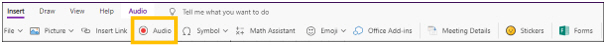 Insert tab with Audio selected.jpg