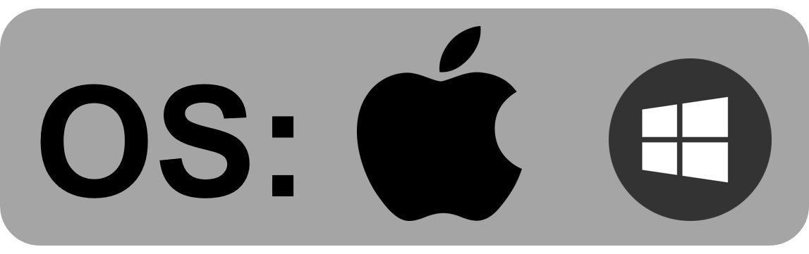 operating systerm: mac and windows
