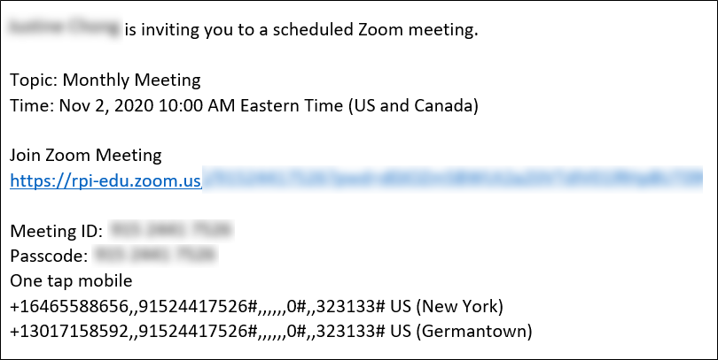 email invitation