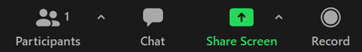 screen share button