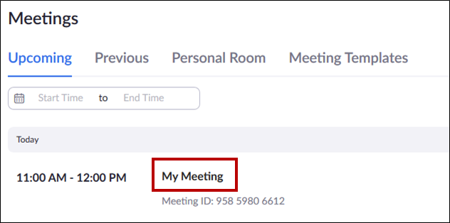 meeting topic link