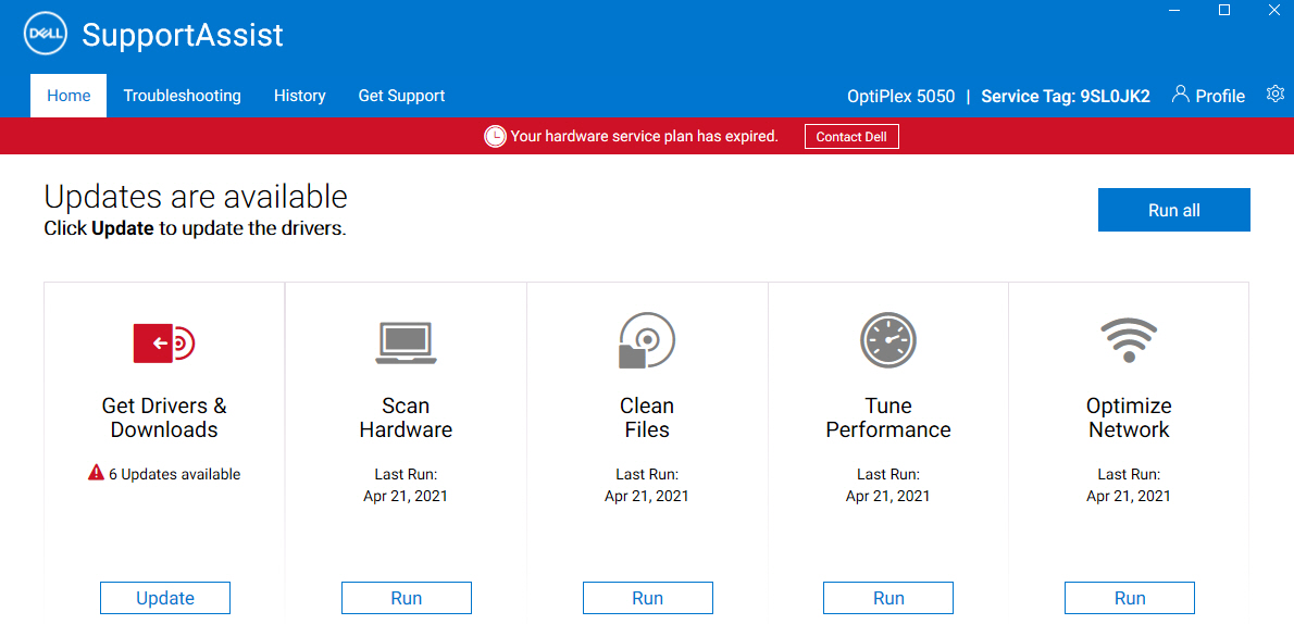 SupportAssist for Home PCs